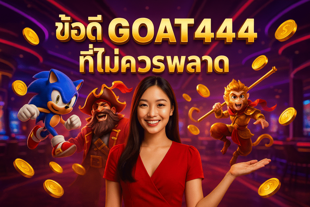 ข้อดี GOAT444 ที่ไม่ควรพลาด